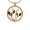 2.06 Ctw I2/I3 Multi Stone And Diamond 10K Yellow Gold Pendant