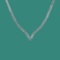 4.66 Ctw SI2/I1 Diamond 3 14K White Gold Necklace