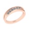 0.26 Ctw SI2/I1 Diamond 14K Rose Gold Eternity Band Ring