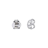 Certified 14k White Gold Replacement Earring Backs (Pair)