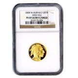 Certified Proof Buffalo Gold Coin 2008-W Quarter Ounce PF69 Ultra Cameo