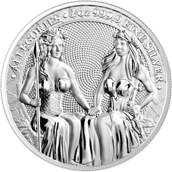 2021 Germania Allegories 2 oz Silver Round BU (Austria)