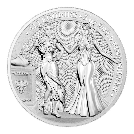 2020 Germania Allegories 5 oz Silver Round BU (Italia)