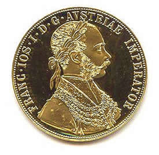 Austria 4 Ducat Gold Coin