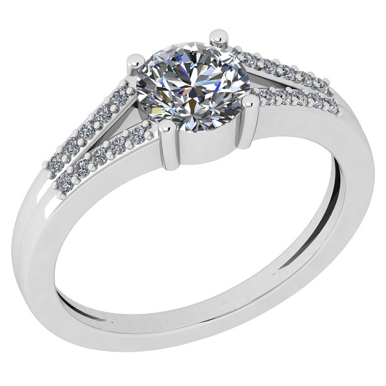 1.62 Ctw VS/SI1 Diamond 14K White Gold Ring