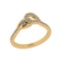 0.32 Ctw SI2/I1 Diamond 14K Yellow Gold Engagement Ring