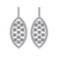 5.61 Ctw SI2/I1 Diamond 10K White Gold Dangling Earrings