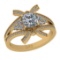 1.37 Ctw I2/I3 Diamond 14K Yellow Gold Wedding Ring