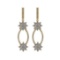 1.88 Ctw SI2/I1 Diamond 10K Yellow Gold Dangling Earrings