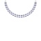 10.50 Ctw Blue sapphire 14K White Gold Double layer Necklace