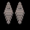 9.48 Ctw SI2/I1 Diamond 10K Rose Gold Dangling Earrings