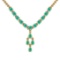 3.75 Ctw Emerald 14K Yellow Gold Necklace