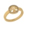 0.08 Ctw SI2/I1 Diamond 14K Yellow Gold Tree of Life Style Ring