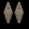 9.48 Ctw SI2/I1 Diamond 10K Yellow Gold Dangling Earrings