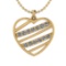 0.45 Ctw SI2/I1 Diamond 14K Yellow Gold Valentine's Day special Pendant