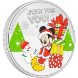 Disney Mickey Mouse Season?s Greetings 2021 1oz Silver Coin