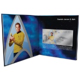 Star Trek Original Series - Captain Kirk 5g Silver Coin Note PLUS Collector's Album
