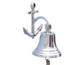 Chrome Hanging Anchor Bell 10in.