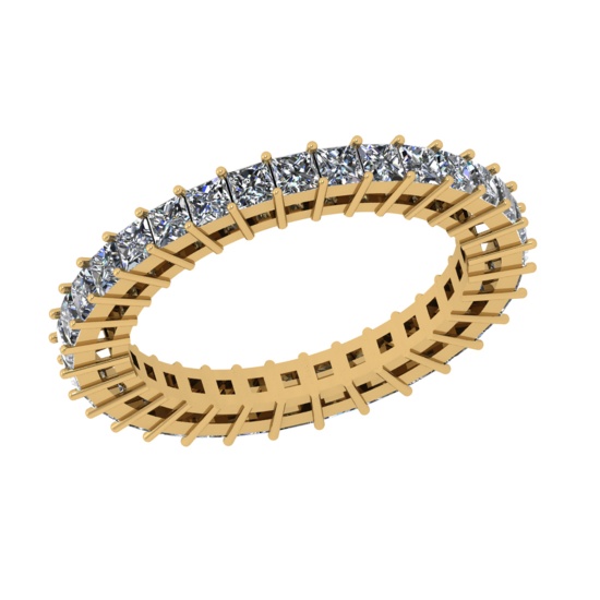 1.92 Ctw SI2/I1 Diamond 14K Yellow Gold Eternity Band Ring