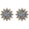 Certified 1.74 Ctw Diamond VS/SI2 18K Yellow Gold Stud Earrings