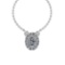 0.65 Ctw VS/SI1 Diamond 14K White Gold Pendant