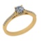 0.70 Ctw VS/SI1 Diamond 14K Yellow Gold Engagement Ring