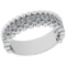 0.57 Ctw VS/SI1 Diamond 14K White Gold Band Ring