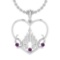 0.30 Ctw Amethyst 14K Yellow Gold Necklace