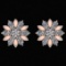 Certified 1.00 Ctw Diamond SI2/I1 14K Rose Gold Stud Earrings