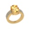 4.80 Ctw SI2/I1 Citrine And Diamond 10K Yellow Gold Engagement Ring
