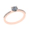 0.64 Ctw VS/SI1 Diamond 14K Rose Gold Proposal Ring