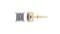 Certified 0.7 CTW Princess Diamond Stud Earrings E/SI2 In 14K Yellow Gold