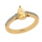 1.16 Ctw I2/I3 Citrine And Diamond 10K Yellow Gold Ring