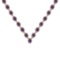 37.75 Ctw SI2/I1 Amethyst And Diamond 14K Yellow Gold Necklace