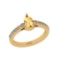 1.08 Ctw SI2/I1 Citrine And Diamond 10K Yellow Gold Ring