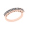 0.90 Ctw SI2/I1 Diamond 14K Rose Gold Eternity Band Ring