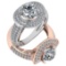 2.80 Ctw VS/SI1 Diamond 14K White Gold Engagement Halo Ring