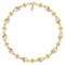 2.95 Ctw I2/I3 Treated Fancy Yellow Diamond And White Diamond 14K Yellow Gold Bracelet