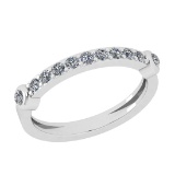 0.20 Ctw Diamond 14k White Gold Eternity Band Ring