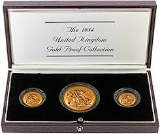 Great Britain 3pc.Proof Sovereign set 1984 PF