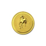 2002 Australia 1/10 oz Gold Lunar Horse