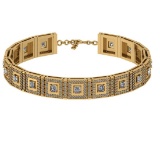 4.28 Ctw VS/SI1 Diamond 14K Yellow Gold Bracelet