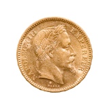France 20 Francs Napoleon III Gold Coin 1853-1870