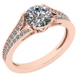 1.99 Ctw VS/SI1 Diamond 14K Rose Gold Anniversary Ring