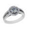 2.50 Ctw VS/SI1 Diamond 14K White Gold Engagement Ring