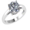 CERTIFIED 0.9 CTW D/VS1 ROUND (LAB GROWN IGI Certified DIAMOND SOLITAIRE RING ) IN 14K YELLOW GOLD