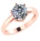 CERTIFIED 0.5 CTW H/SI1 ROUND (LAB GROWN IGI Certified DIAMOND SOLITAIRE RING ) IN 14K YELLOW GOLD