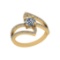 1.43 Ctw VS/SI1 Diamond 14K Yellow Gold Engagement Ring
