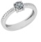 CERTIFIED 0.7 CTW F/VVS1 ROUND (LAB GROWN IGI Certified DIAMOND SOLITAIRE RING ) IN 14K YELLOW GOLD