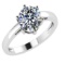 CERTIFIED 0.71 CTW E/VS1 ROUND (LAB GROWN IGI Certified DIAMOND SOLITAIRE RING ) IN 14K YELLOW GOLD
